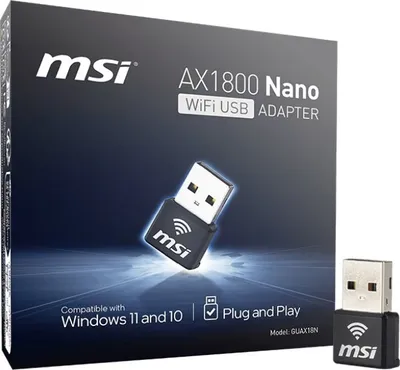 Obrázok produktu pre MSI AX 1800 Nano WiFi USB kľúč