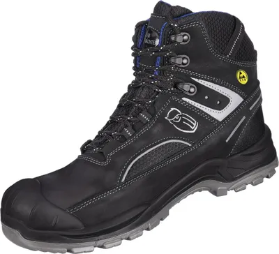 Produktbild von Leibwächter Sicherheitsstiefel Wien L6128 S3 ESD Gr. 45 schwarz/blau