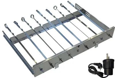Produktbild von walexo Spießdreher (universell), incl. 9 Edelstahlspieße mit E-Motor 230V/50H/4W