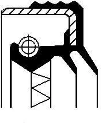Produktbild von Wellendichtring, Verteilergetriebe CORTECO 12015783B