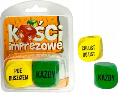 Zdjęcie produktu dla Kości Imprezowe (Żółto-Zielone)