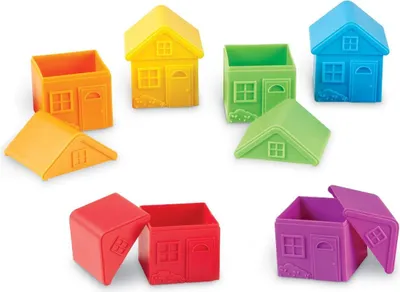 Zdjęcie produktu dla Learning Resources All About Me Sort & Match Houses, 3 lat(a), Wielobarwny