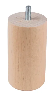 Obrázek produktu pro Nábytková noha Ø 55x100 mm, buk lak
