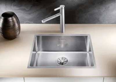 Produktbild von BLANCO CLARON 500-IF Flachrandspüle / Edelstahl / Stopfen - inkl.