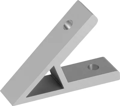 Produktbild von S-POLYTEC 45° Grad Winkel, Befestigungswinkel, Winkelverbinder für Konstruktionsprofile (10, für 20x20 Profil)