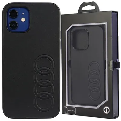 Produktbild von Audi Kunstleder - iPhone 12 / iPhone 12 Pro Hülle (Schwarz)