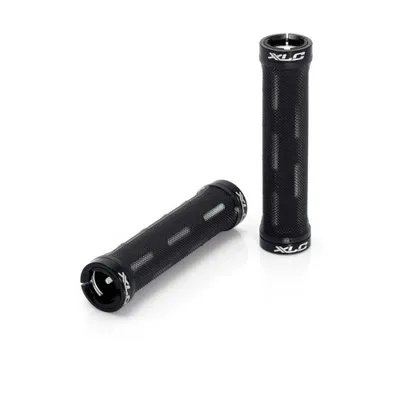 Produktbild von XLC GR-S06 Griffe 'Durchblick', 2x Klemmung, 135 mm, Ø 22 mm, schwarz/transparent (1 Paar)