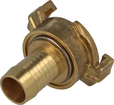 Produktbild von tecuro Schnellkupplung mit drehbarem 1 Zoll (25 mm) Schlauchanschluss - Messing blank