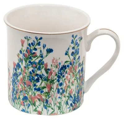 Obrázok produktu pre Šálka Clayre & Eef 330 ml Modrý biely porcelán Kvety