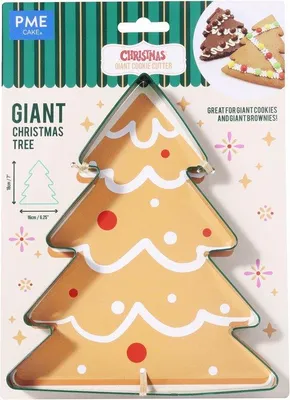 Productafbeelding van Kerstboom koekjessnijders 18 cm voor bakplezier