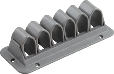 Produktbild von Kabelklemme CATCHIT UP 6 Module 155 mm silber für Schreibtische