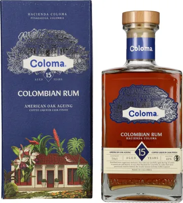 Produktbild von Ron Coloma 15 Years Colombian Rum 40% Vol. 0,7l in Geschenkbox