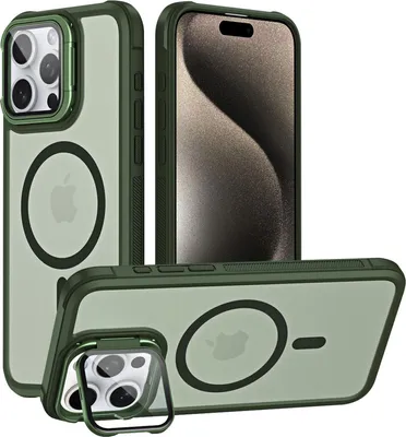 Obrázek produktu pro Ochranný kryt pro pouzdro iPhone 13, kompatibilní se skládacím ochranným skleněným stojanem MagSafe pro fotoaparát