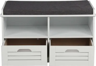 Produktbild von Schuhschrank weiß mit Sitzfläche