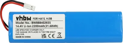 Produktbild von vhbw Akku kompatibel mit Ariete Pro Evolution, Pro 2713/1, Pro 2718/1 Staubsauger (2200 mAh, 14,4 V, Li-Ion)