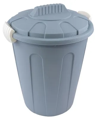 Produktbild von Abfalleimer 40L aus robustem Kunststoff - praktischer Mülleimer mit abnehmbarem Deckel - vielseitiger Müllbehälter für Haushalt, Garten & Werkstatt - hygienisch & pflegeleicht Ø39x59 cm