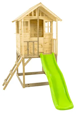 Obrázek produktu pro Zwerkules Villa 1 dětský domek na kůlech s dřevěnou skluzavkou