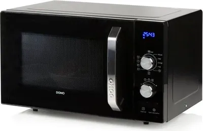 Image de Micro-ondes DOMO DO2924, 23L, 800W, 5 Niveaux de Puissance, Noir, 48,5 x 40,8 x 29,3 cm