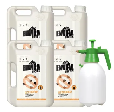 Produktbild von Envira Zecken Abwehrspray 4x2L mit Drucksprüher
