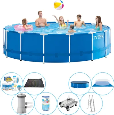 Obrázok produktu pre Bazén Intex s kovovým rámom Bazén Deluxe - 457 x 122 cm