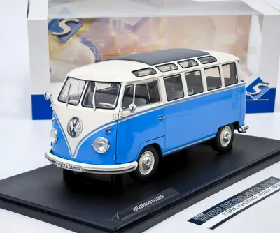 Obrázok produktu pre Volkswagen T1 Volkswagen T1 Samba Bus (1962) Modrá/Bílá - SOLIDO 1:18