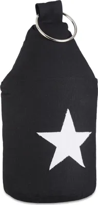 Produktbild von 3er Set Türstopper Stern, Türpuffer Stoff, Türsack Boden, extra hoch, mit Griff, dekorativ, HxD: 23 x 11 cm, schwarz