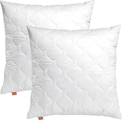 Produktbild von sleepling - Kopfkissen 80 x 80 cm, 2er Set, Bettkissen, 100% Mikrofaser, für Allergiker geeignet, Basic 100