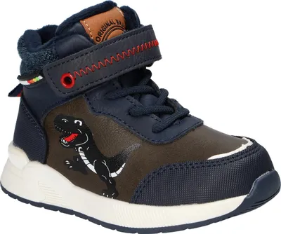 Produktbild von American Club Xd168 Kinder Winterschuhe mit Fleecefutter Klett & Reißverschluss, Winterstiefel, Winterstiefeletten, Dunkelblau 24
