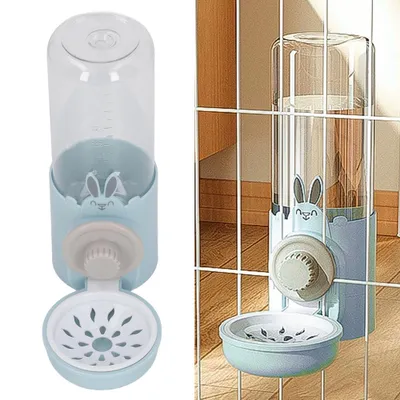 Obrázek produktu pro ZELURXX Automatický dávkovač vody pro domácí zvířata, víceúčelový, 500 ml velký objem, dávkovač vody pro psy v kleci, pro psy/kočky/malá domácí zvířata
