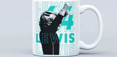 Obrázok produktu pre Hrnček Lewisa Hamiltona s motívom F1, hrnček s motívom jazdca F1, darček pre F1, darček pre Formulu 1