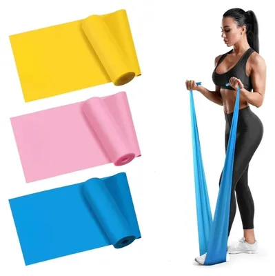 Produktbild von 3 Stück Widerstandsbänder, latexfrei, für Training, Rehabilitation und Yoga