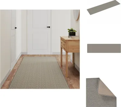 Produktbild von vidaXL Teppichläufer Sisal-Optik Silbern 80x300 cm -  Teppiche