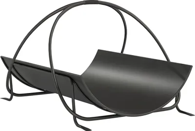 Zdjęcie produktu dla Stojak na drewno opałowe do użytku wewnątrz pomieszczeń, 51x38x33 cm, uchwyt metalowy