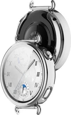 Produktbild von Schutzhülle für Huawei Watch GT6 41 mm, Bizon Case Watch Felipe, Silber