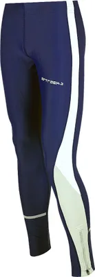 Produktbild von Airtracks Herren Winter Laufhose Lang S - blau / Thermo Lauftights für die kalte Jahreszeit Herbst-Winter