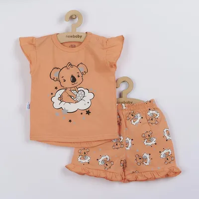Obrázok produktu pre Detské letné pyžamko New Baby Dream lososové