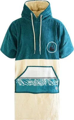 Obrázok produktu pre Pončo Wave Hawaii Bavlnené velúrové pončo Petrol M WH4020 Viacfarebné 100 x 75 cm