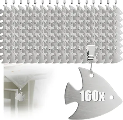 Produktbild von com-four® 160x Tischdeckenbeschwerer, Tischtuchgewichte aus rostfreiem Edelstahl