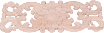 Image de Appliques en bois Production DIY Sculpture exquise Style vintage Appliques en bois décoratives pour l'environnement