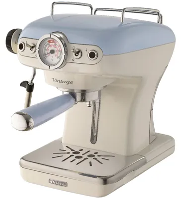 Produktbild von Vintage Siebträger-Espressomaschine blau