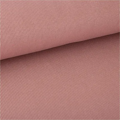 Produktbild von Jersey Stoff Meterware Rippjersey einfarbig mauve 140cm