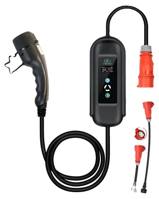 Obrázek produktu pro Nabíječka pro elektromobily, výkon 11 kW, přenosné provedení, 10 m, 11 kW, typ 2