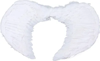 Obrázek produktu pro Péřové křídlo Dospělí Děti Cosplay Živé křídlo Kostým příslušenství pro Halloween Vánoční večírek Bílá S 43 X 33cm / 16.9 X 13in