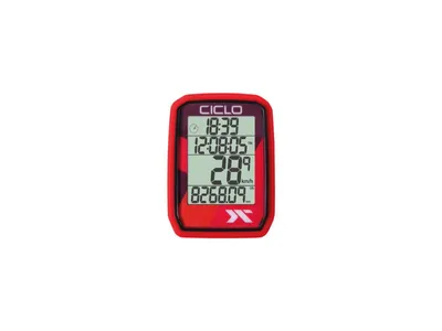Produktbild von Ciclosport Protos 205 Funk Fahrradcomputer Fahrradtacho 4 Zeilen Display ohne Tasten