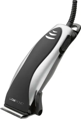 Immagine prodotto di Clatronic HSM 3430 Tagliacapelli/tagliabarba, 4 accessori a pettine, lama in acciaio inox nero/argento