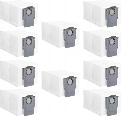 Obrázok produktu pre 10 x prachové vrecko kompatibilné s Roborock Q Revo, P10 Náhradné diely Príslušenstvo pre vysávače