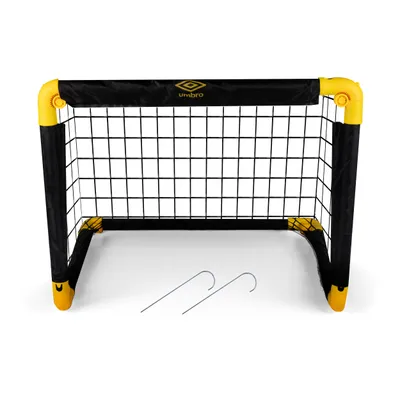 Produktbild von Umbro Fußballtor 50 x 44 x 44 cm - Faltbares Fußballtor - Fußballtore für Garten Kinder - Trainingszubehör für Innen und Außen - Metall - Schwarz/Gelb