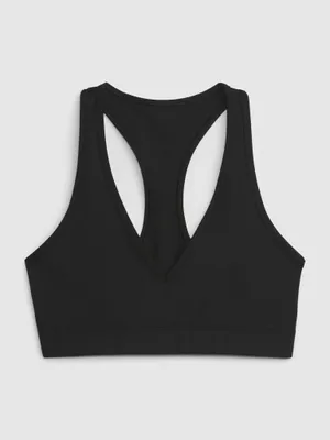 Produktbild von GAP Damen Sport-BH, schwarz, Größe S, aus recyceltem Polyester, ohne Bügel