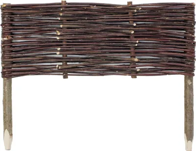 Produktbild von Gartenstecker Weidenzaun 50x20cm – Beetbegrenzung