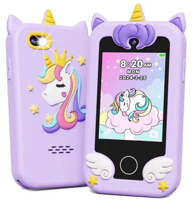 Immagine prodotto di Telefono giocattolo per bambini - Per bambini da 3 a 7 anni - Viola - 1 pezzo